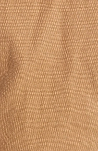 Schott Union Cotton Canvas Down Work Jacket In Khaki