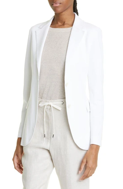 Eleventy Single Breasted Blazer In 00 - White