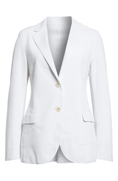 Eleventy Single Breasted Blazer In 00 - White