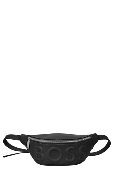 Shop Hugo Boss Olivia Faux Leather Belt Bag In Black