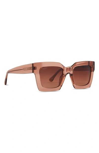 Shop Diff Dani 52mm Gradient Square Sunglasses In Brown Gradient