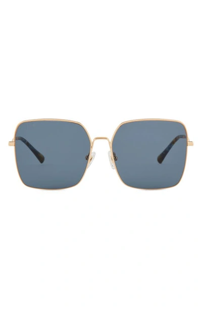 Shop Diff Clara 59mm Polarized Square Sunglasses In Grey