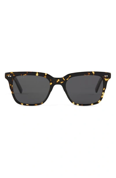 Shop Diff Billie 52mm Polarized Rectangular Sunglasses In Brown Multi