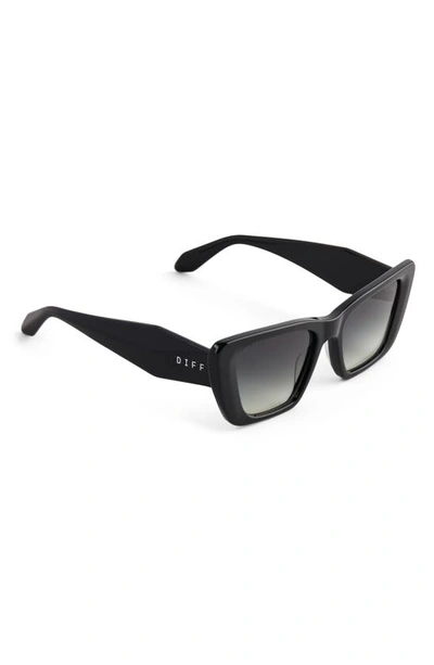 Shop Diff Aura 51mm Gradient Cat Eye Sunglasses In Grey Gradient