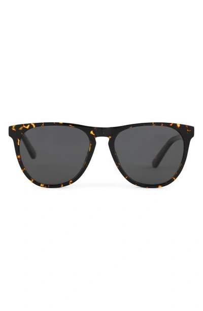 Diff Darren 55mm Polarized Round Sunglasses In Brown Multi