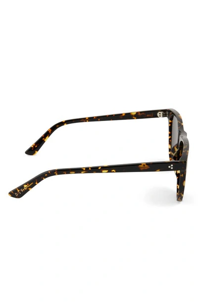 Shop Diff Darren 55mm Polarized Round Sunglasses In Brown Multi