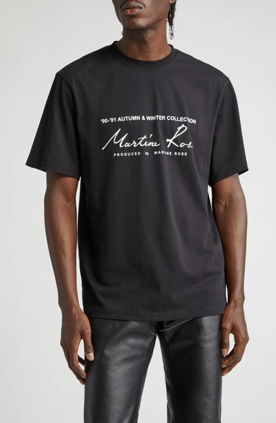 Shop Martine Rose Classic Logo Graphic T-shirt In Black