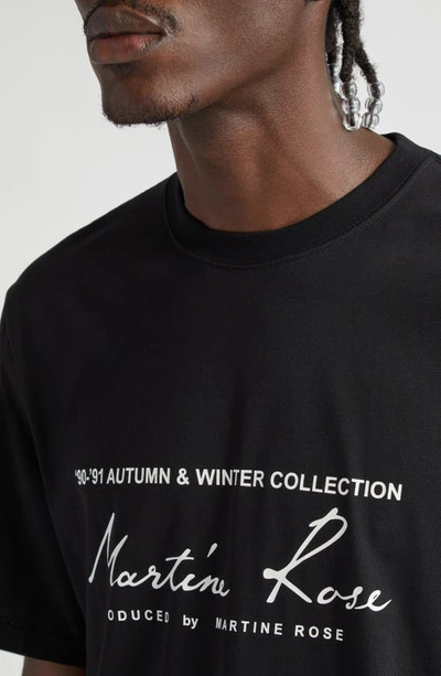 Shop Martine Rose Classic Logo Graphic T-shirt In Black