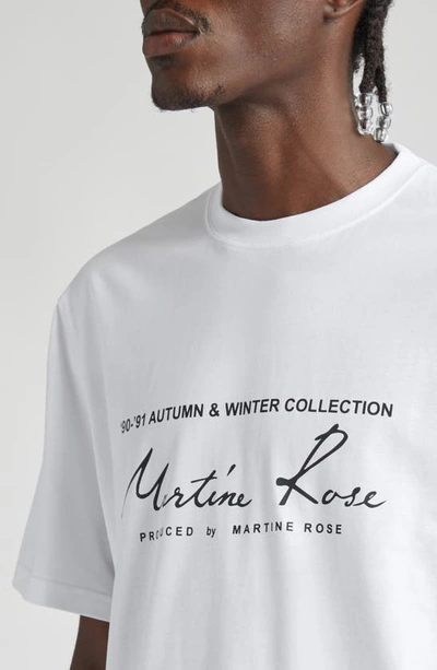 Shop Martine Rose Classic Logo Graphic T-shirt In White