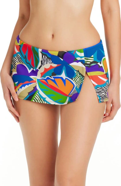 Shop Bleu By Rod Beattie Mix Skirted Bikini Bottoms In Multi Colored