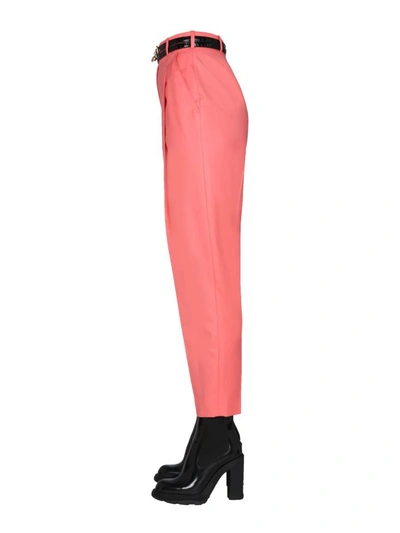 Shop Alexander Mcqueen Pants Peg Leg In Pink