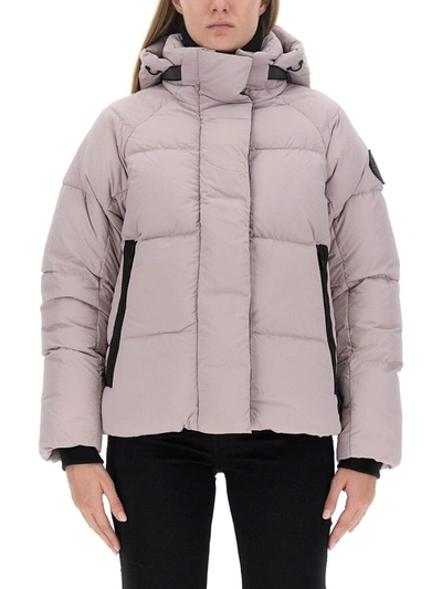 Shop Canada Goose "junction" Jacket With Logo In Pink