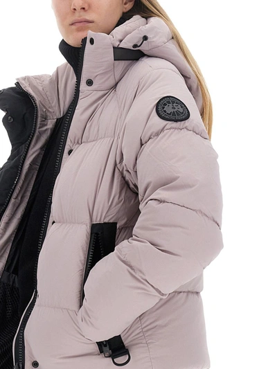 Shop Canada Goose "junction" Jacket With Logo In Pink