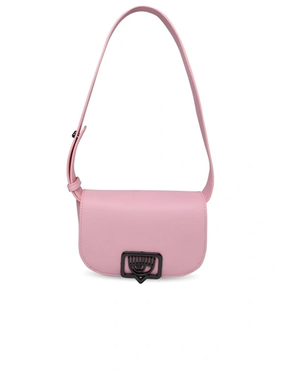 Shop Chiara Ferragni 'moon' Bag In Pink Imitation Leather