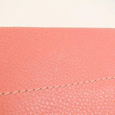 Shop Valentino Garavani Pink Leather Clutch Bag ()