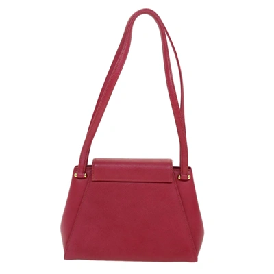 Shop Valentino Garavani Pink Leather Shoulder Bag ()