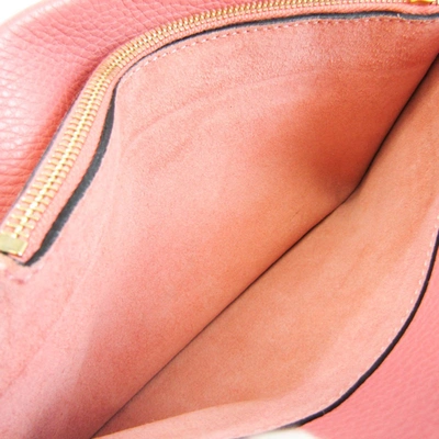 Shop Valentino Garavani Pink Leather Clutch Bag ()