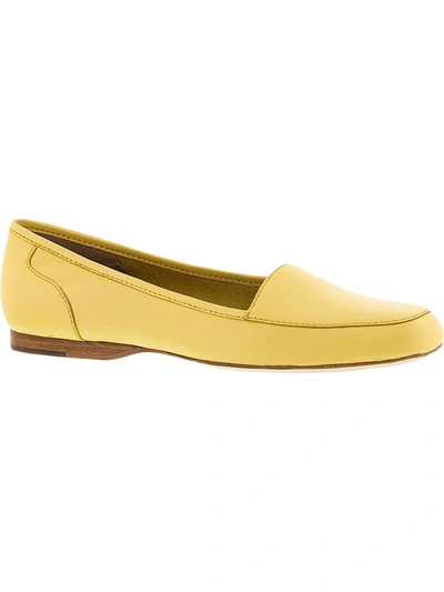 Shop Array Freedom Womens Square Toe Loafers In Yellow