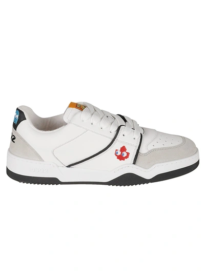 Shop Dsquared2 Pac-man Sneakers In White/grey