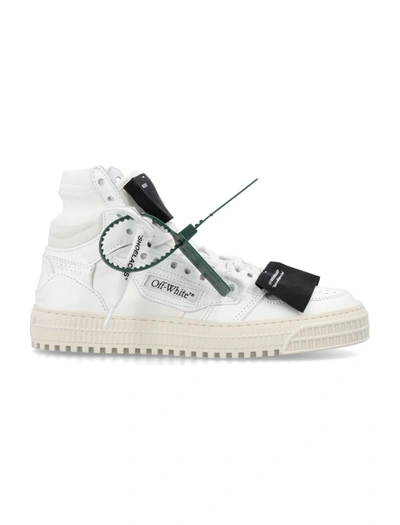 Shop Off-white 3.0 Off Court Leather Hi-top In White/black