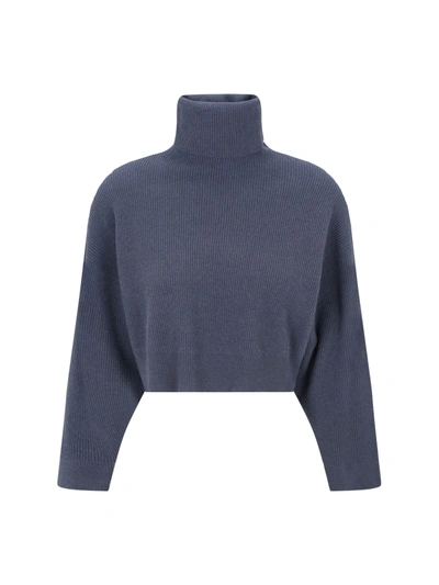 Shop Brunello Cucinelli Sweater In Night Sky