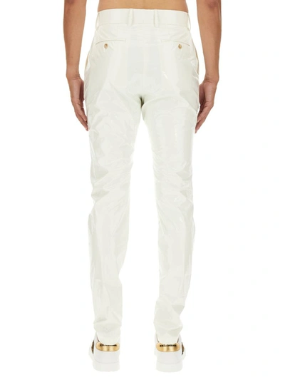 Shop Dolce & Gabbana Regular Fit Trousers In White
