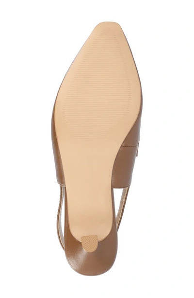 Shop Journee Collection Amory Slingback Pump In Brown