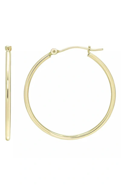 A & M 14k Yellow Gold Tube Hoop Earrings In Gold