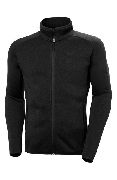Shop Helly Hansen Varde 2.0 Fleece Jacket In Black