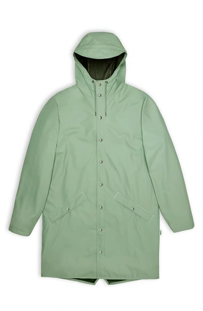 Shop Rains Waterproof Longline Jacket In Haze