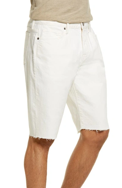 Shop Frame L'homme Relaxed Cutoff Shorts In Au Natural Grind