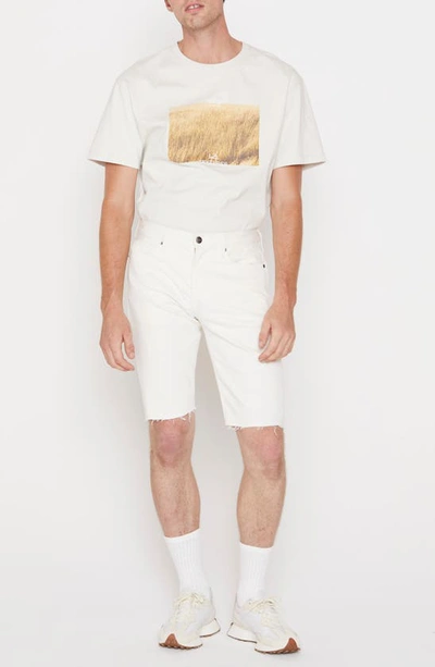 Shop Frame L'homme Relaxed Cutoff Shorts In Au Natural Grind