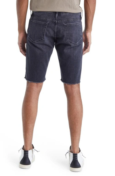Shop Frame L'homme Cutoff Denim Shorts In Grasmere