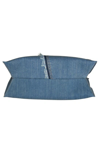 Shop Tom Ford Alix Patchwork Panel Denim Hobo Bag In Blue/ Black