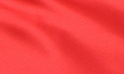 Shop Wayf Twist One-shoulder Satin Blouse In Red