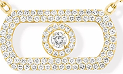 Messika So Move 18k Yellow Gold Diamond Pave Pendant Necklace In Yellow Gold