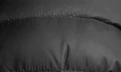 Moncler Mixed Media Quilt Front Wool Cardigan In Black