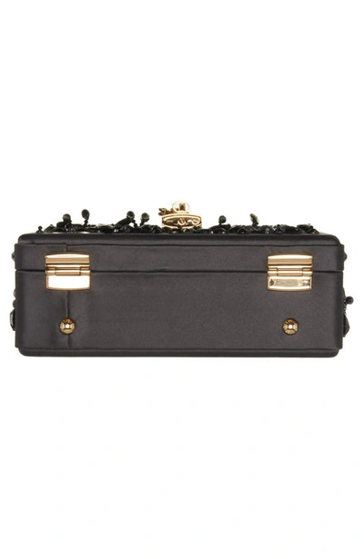 Shop Dolce & Gabbana Beaded Box Bag In Black
