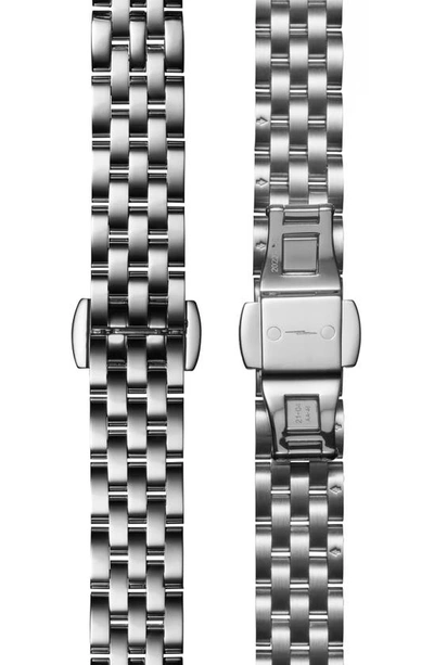Shop Shinola Derby Diamond Bracelet Watch, 30.5mm In Silver/ Black