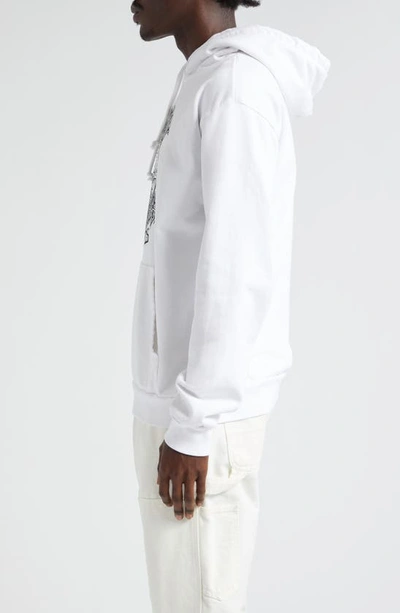 Shop Noon Goons X Christian Fletcher Dealer Inquiry Graphic Hoodie In Pure White