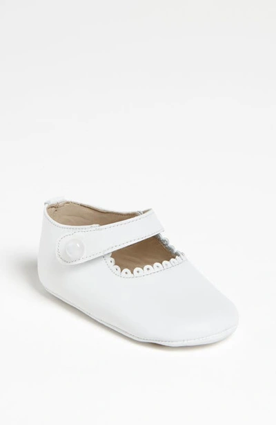 Shop Elephantito Mary Jane Crib Shoe In White