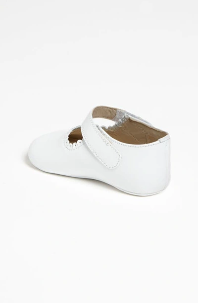 Elephantito Unisex Scalloped Edge Mary Jane - Baby In White