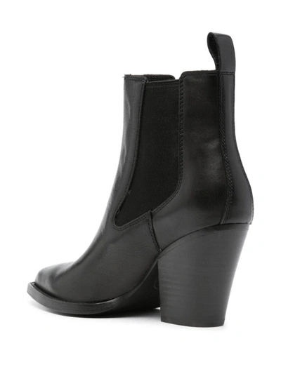 Shop Ash Emi Texan Ankle Boots In Black