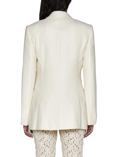 Chloé Double-breasted Blazer With Gold-tone Buttons In Coconut Milk