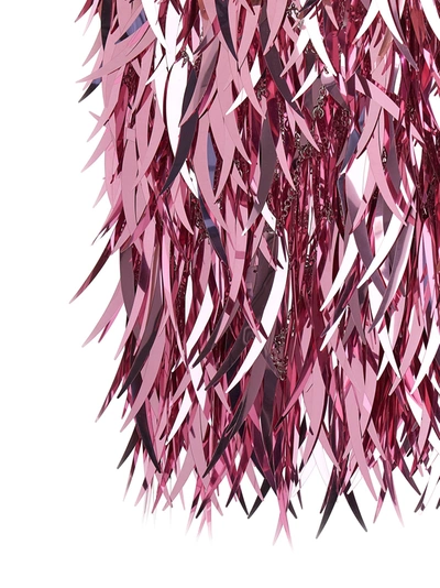 Shop Rabanne Metallic Feather Skirt Skirts Pink