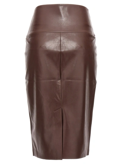 Shop Norma Kamali Sheath Skirt Skirts Brown