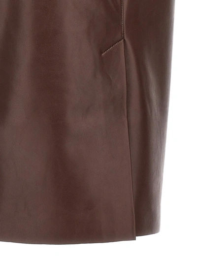 Shop Norma Kamali Sheath Skirt Skirts Brown