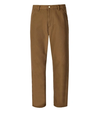 Shop Carhartt Wip  Single Knee Tobacco Trousers In Brown