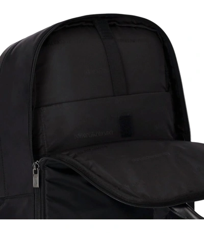 Shop Emporio Armani Ea7   Black Nylon Backpack