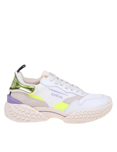 Shop Ghoud Ghōud Sneakers In Leather And Fabric In White